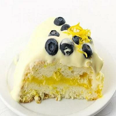 Бисквитный торт с лимонным кремом