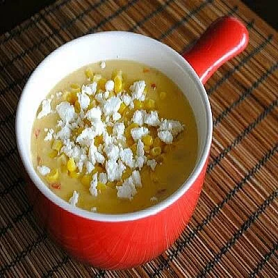 Мексиканский суп-пюре с кукурузой