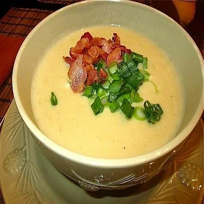 Сливочный крем-суп с беконом