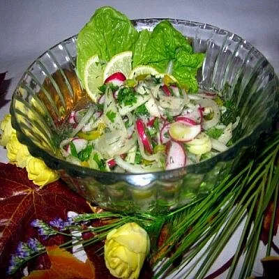 Витаминный салат с фенхелем