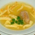 Куриный суп с омлетом
