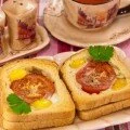 Горячие бутерброды с яйцами и помидорами